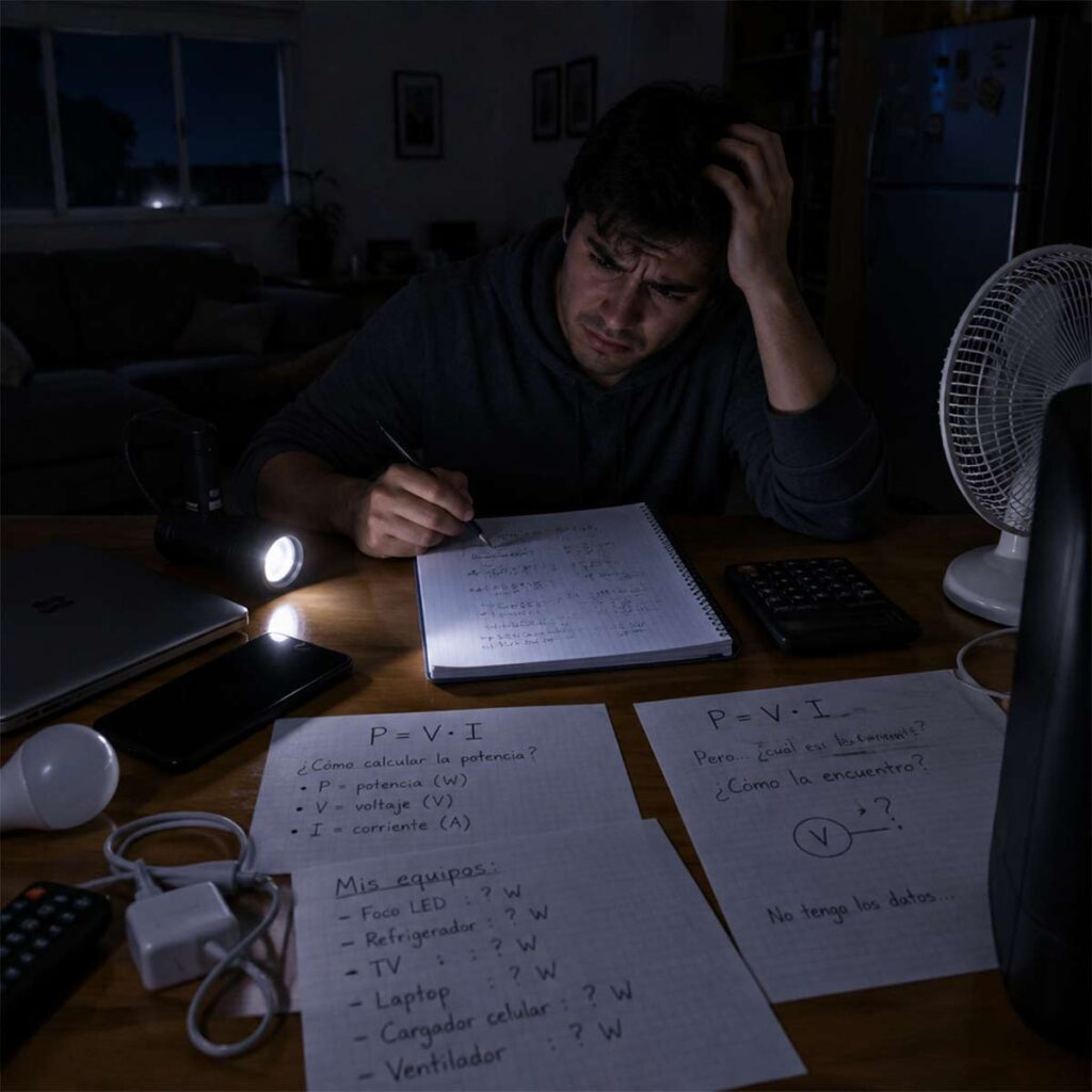 Como calcular cargas para cotizar una planta de luz